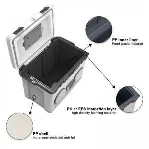 KOOLYOUNG  New Arrival 20L reusable Built-in FM Radio speakers audio system sound Popular Speaker Cooler Box Music for beach