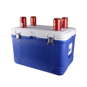 KY56A 56L Plastic Ice Chest OEM Portable Drink Cooler Ice Box
