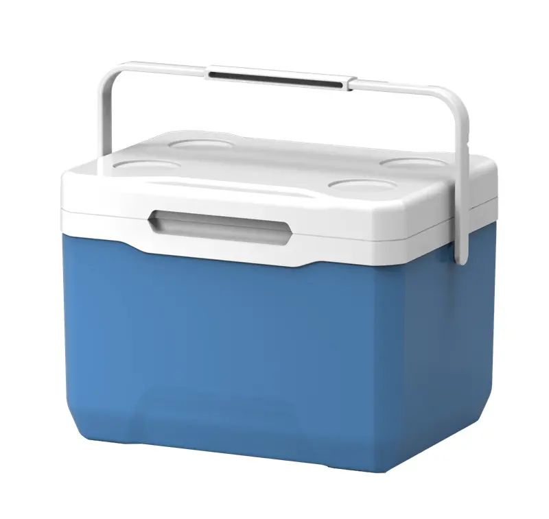 KOOLYOUNG  New Arrival 13L custom-made logo pp insulin small capacity portable commercial cooler box with hard handle for camping travel